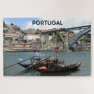 Puzzle Portugal : Bateaux à barque de vin, Porto