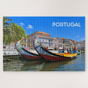 Puzzle Portugal : Deux bateaux sur le canal, Aveiro