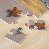 Puzzle Portuguese Water Dog Christmas Beach Boardwalk (Côté)