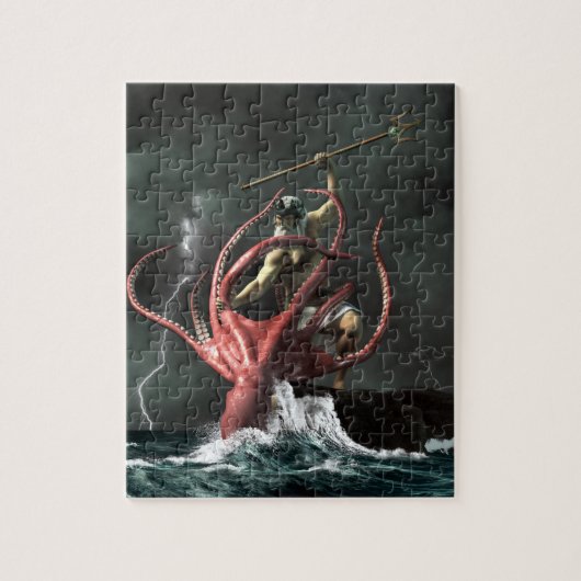 Puzzle Poseidon contre le Kraken (Vertical)
