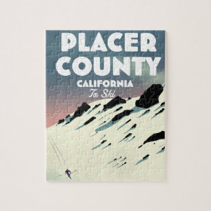 Puzzle poseur de ski du comté de Placer Californie