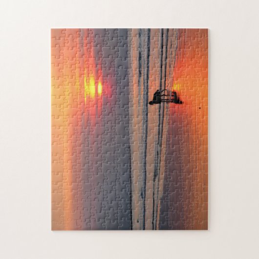 Puzzle Poseur irlandais au coucher du soleil par le (Vertical)