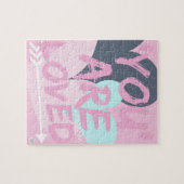 Puzzle positif inspiré de mentalité. Cadeau mignon (Horizontal)