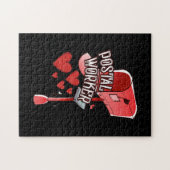 Puzzle Postal worker heart - love postal worker (Horizontal)