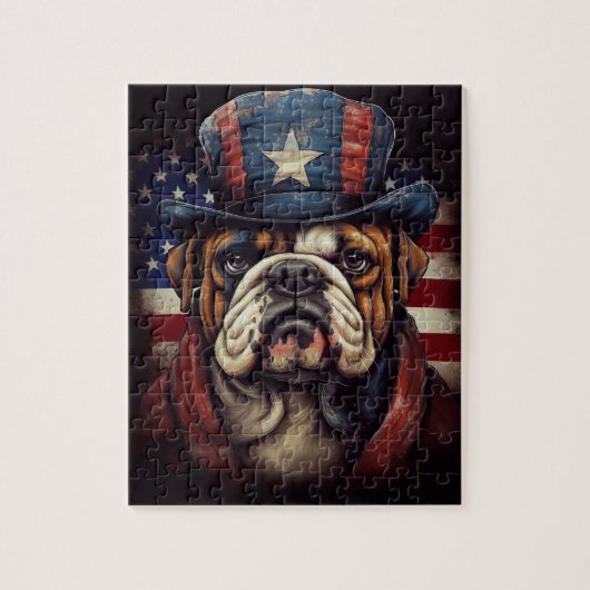 Puzzle Poster américain Bulldog (Vertical)