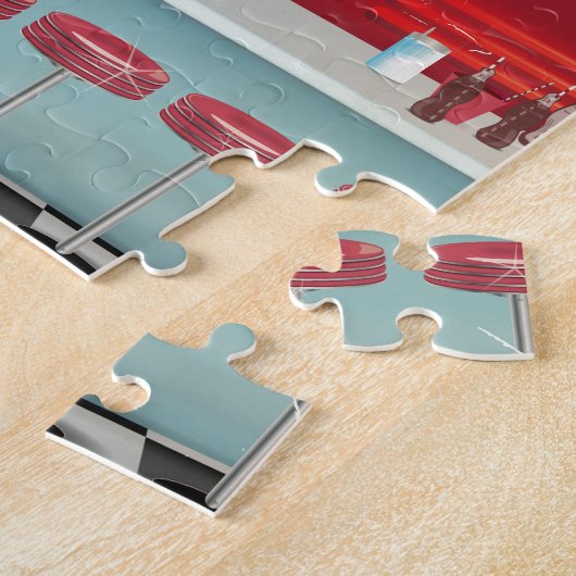 Puzzle Poster américain Retro (Côté)