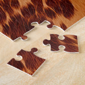 Puzzle Poster de animal Brown de vache (Côté)