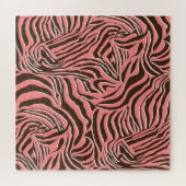 Puzzle Poster de animal, modèle zèbre sans soudure. (Horizontal)