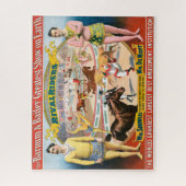 Puzzle Poster De Cirque vintage D'Équestres Et Clowns (Vertical)