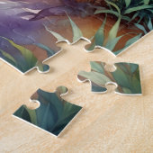 Puzzle Poster de la feuille Abstraite Arrière - plan Fond (Côté)