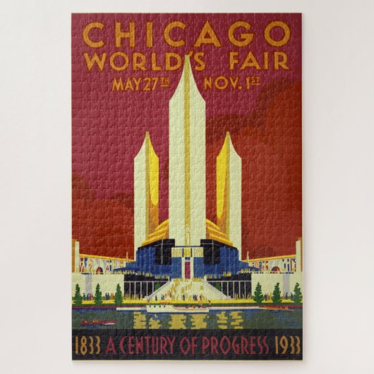 Puzzle Poster de la foire mondiale de Chicago (Vertical)