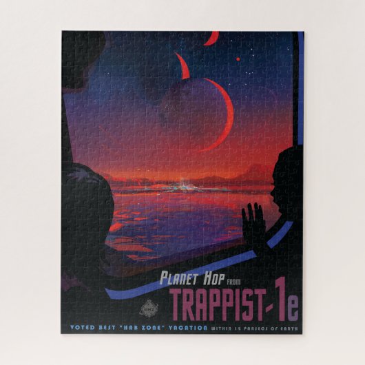 Puzzle Poster de l'espace rétro - Les spectateurs observe (Vertical)