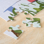 Puzzle poster de ski Jackson Wyoming (Côté)