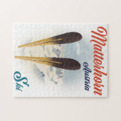 Puzzle Poster de ski Matterhorn Autriche. (Horizontal)