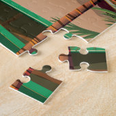 Puzzle Poster de voyage vintage de Lagos, Nigeria (Côté)