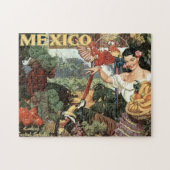 Puzzle Poster de voyage vintage Mexique (Horizontal)