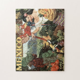 Puzzle Poster de voyage vintage Mexique