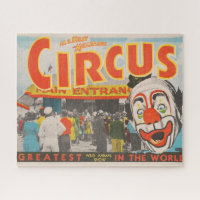 Poster Du Cirque Des Gens Entrant Dans Le Grand Ha