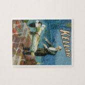 Puzzle Poster magique vintage, Magicien Harry Kellar (Horizontal)