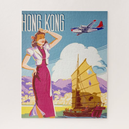 Puzzle Poster publicitaire vintage Northwest Airlines (Vertical)