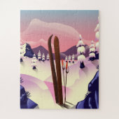 Puzzle poster Ski vintage (Vertical)