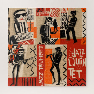 Puzzle Poster vintage Cool du Jazz Band