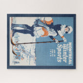 Puzzle Poster Vintage voyage de Montréal Canada (Horizontal)