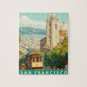Puzzle Poster Vintage voyage de San Francisco