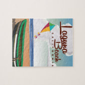 Puzzle Poster Vintage voyage Laguna Beach California (Horizontal)