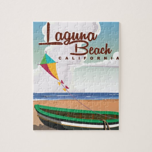 Puzzle Poster Vintage voyage Laguna Beach California (Vertical)