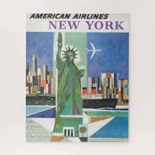 Puzzle Poster Vintage voyage pour American Airlines