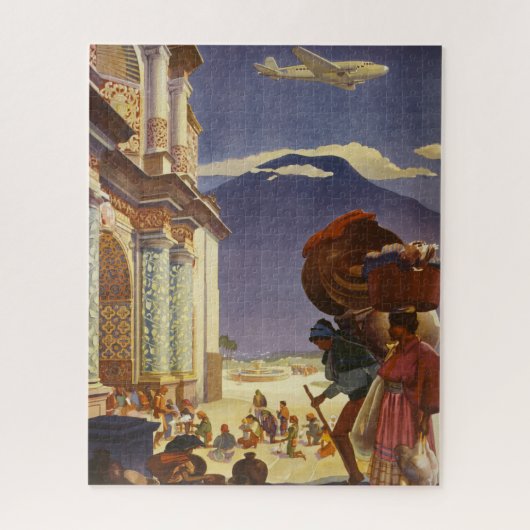 Puzzle Poster Vintage voyage Pour Le Guatemala (Vertical)