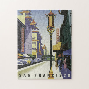 Puzzle Poster Vintage voyage San Francisco