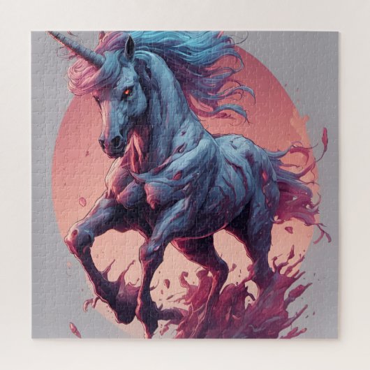 Puzzle Poster Zombie Unicorn (Vertical)