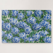 Puzzle Pot à gingembre en porcelaine chinoise bleue (Horizontal)