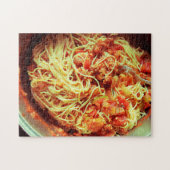 Puzzle Pot de spaghetti avec sauce à la viande (Horizontal)