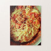 Puzzle Pot de spaghetti avec sauce à la viande (Vertical)