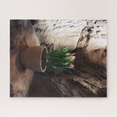 Puzzle Pot de tulipes dans une Grotte (Horizontal)