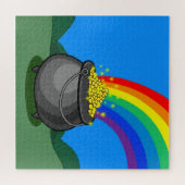 Puzzle Pot d'or et d'arc-en-ciel (Horizontal)