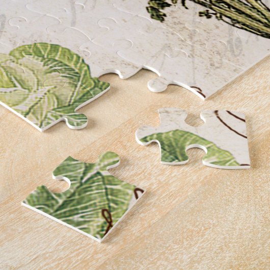 Puzzle potager français vintage moderne (Côté)