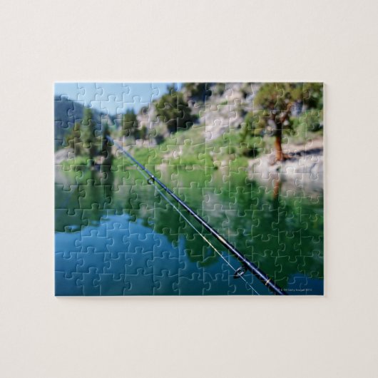Puzzle Poteau et lac de pêche (Horizontal)