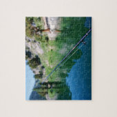 Puzzle Poteau et lac de pêche (Vertical)