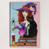 Puzzle Potions de sorcières de livres de chats (Vertical)