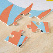 Puzzle Poudre bleu floral (Côté)