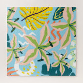 Puzzle Poudre bleu floral (Horizontal)