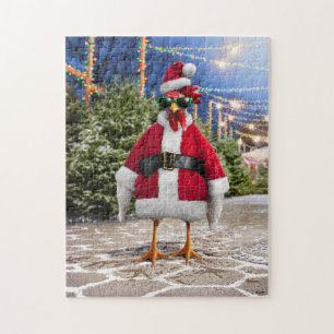 Puzzle Poule de Noël