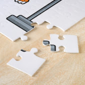 Puzzle Poulet à la forme Tractions (Côté)