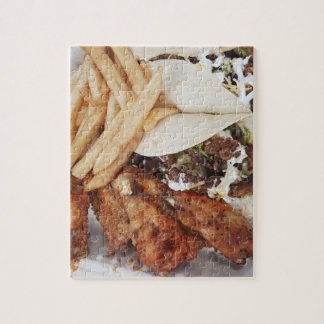 Puzzle Poulet Ailes Fries Taco Repas de Foodie