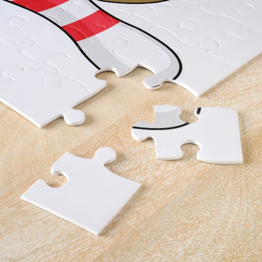 Puzzle Poulet au Bowling avec épingle de Bowling (Côté)