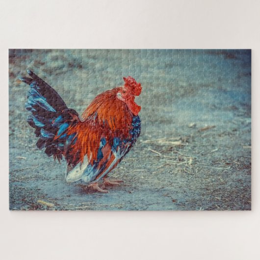 Puzzle Poulet dans une ferme (Horizontal)